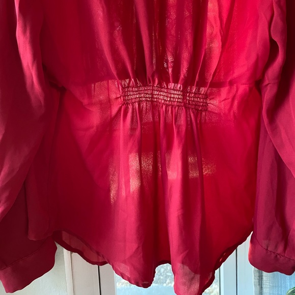 Torrid Long Sleeve Red Blouse Size L - Picture 8 of 8